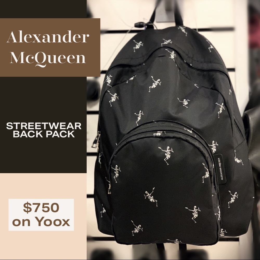 Alexander McQueen Black Off Backpack
